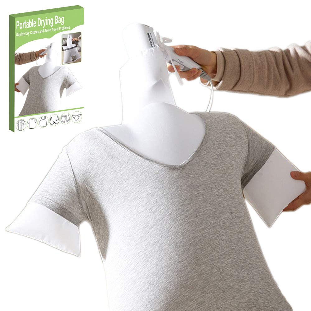 Portable Drying Bag Tie On Hairdryer Heated Clothes Drying Rack Travel Dryer Quickly Dry Clothes and Solve Travel Problems