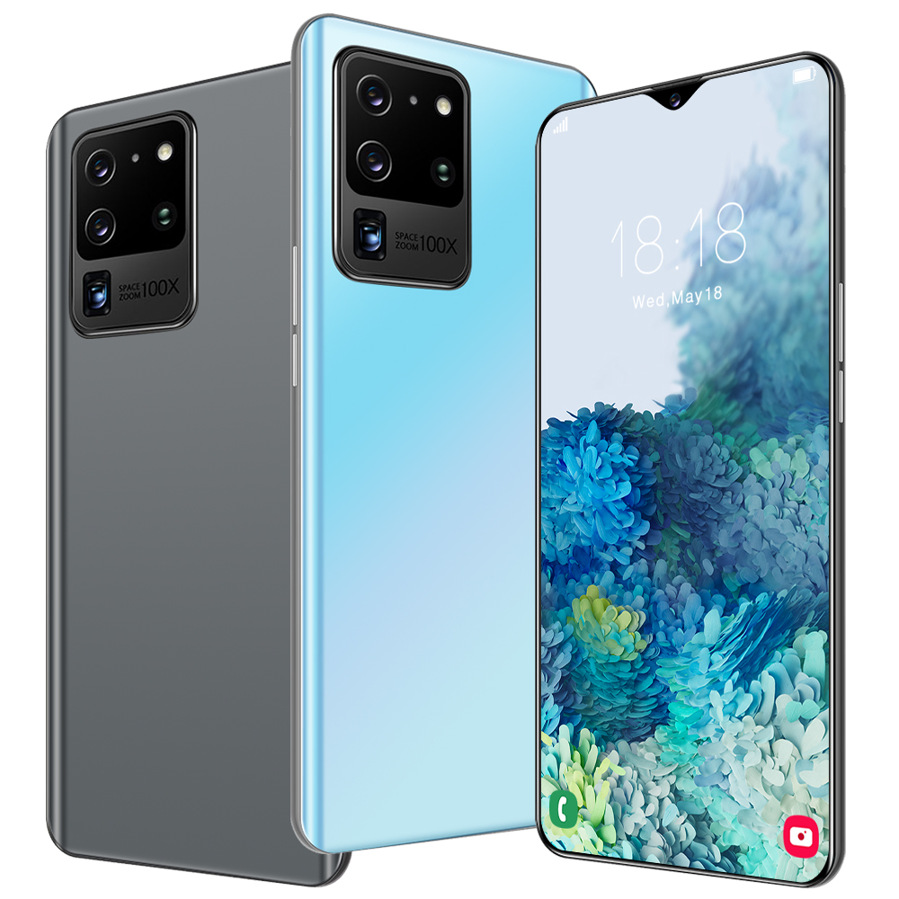 Made In China S21u Smartphone Big Touch Screen 6.6 inch 12+512GB Mobile Phones Deca Core Face ID Android 4g High-end Cellphone