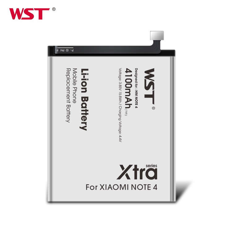 WST бренд, Прямая поставка, 4100 мАч, оригинальный аккумулятор для мобильного телефона Xiaomi Redmi note 4 / note 3