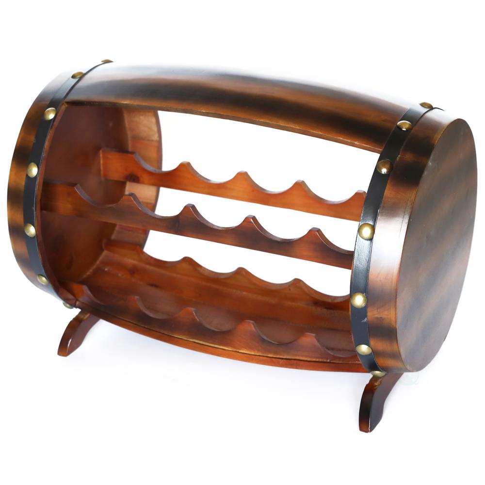 High Selling Luxury Barrel Wine Rack For Supermaket With Light Wine Holer Wine Storage