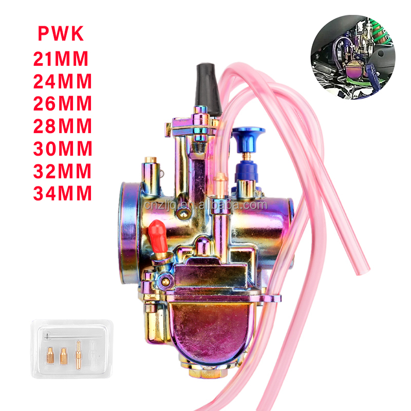 Красочные PWK карбюратора мотоцикла 2/4 т скутеры Dirt Bike ATV 21 24 26 28 30 32 34 мм жиклера мощности гоночный двигатель для 250CC Honda