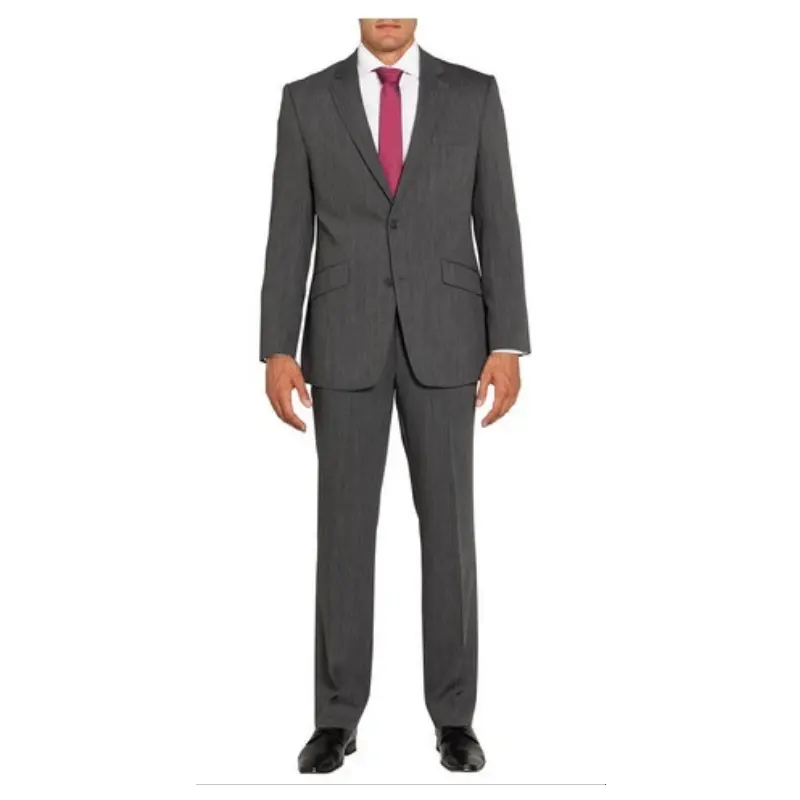 High grade slim fit casual business costume gray color stylish designer custom mens office uniform