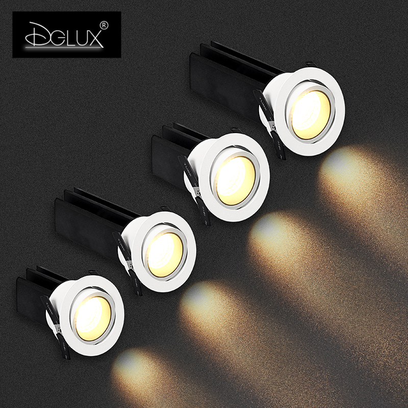 Best price home hotel office 5/7/9/12w embed led cob spotlights anti-glare warm /Cold/white spot light