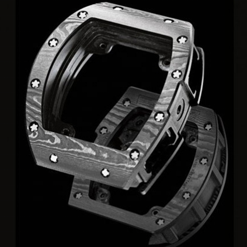 OEM/ODM под заказ кованый карбоновый корпус часов для Apple Watch 7 23456 наружные деловые Роскошные автоматические механические часы-скелетоны