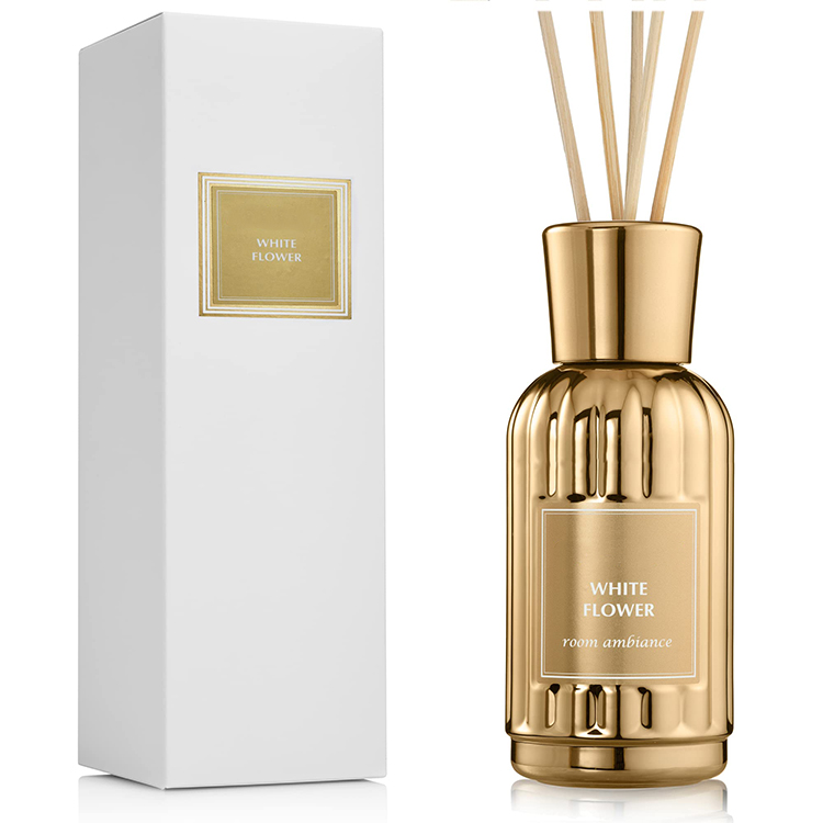 True Scent Hotel Scent Gold Reed Diffuser Perfume Air Freshener Essential Oil Aromatherapy Aroma Reed Diffuser