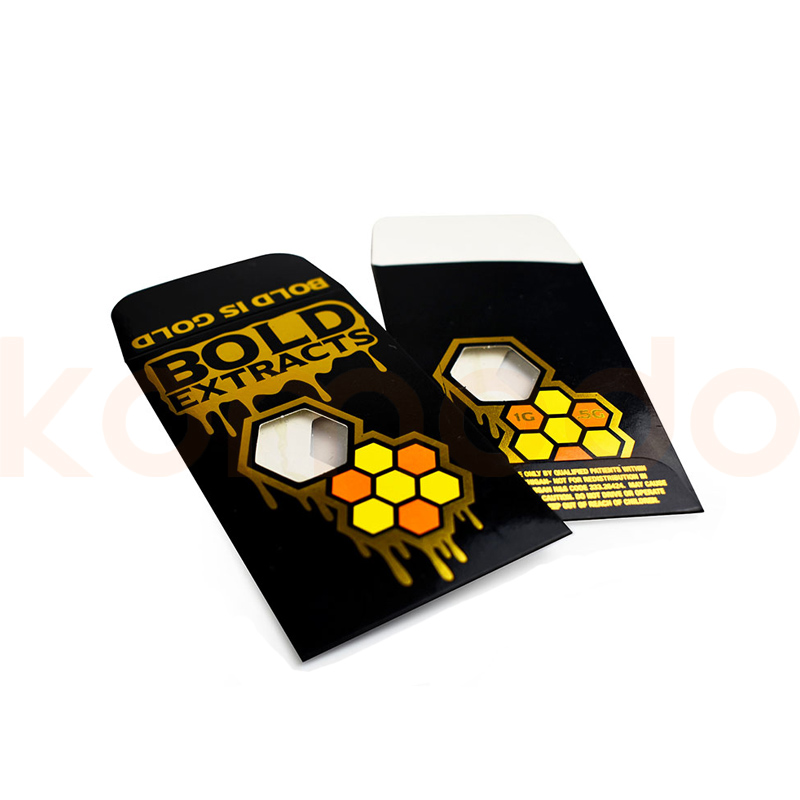 Full Color Print Concentrate Packaging Paper Small Coin Mini Seeds Extract Shatter Envelopes