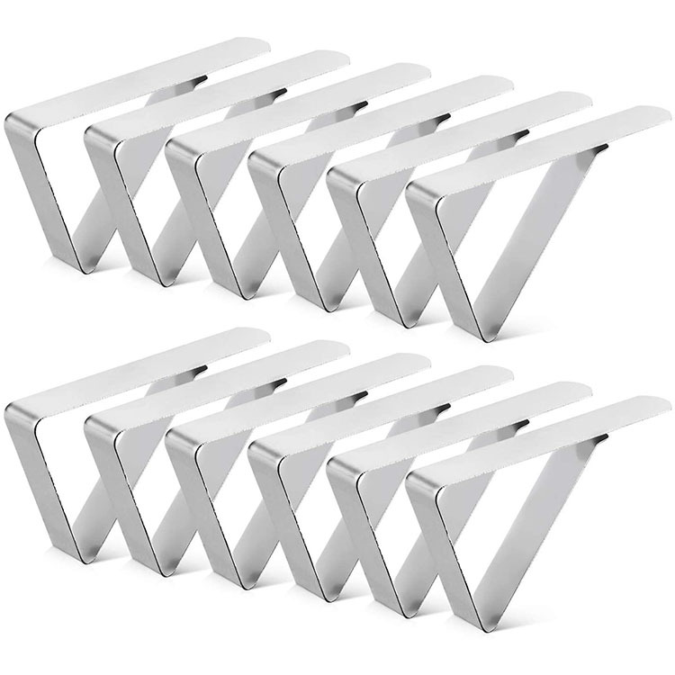 Wholesale Camping Tablecloth Clips Cover Clamps Picnic Stainless Steel Table Cloth Holder
