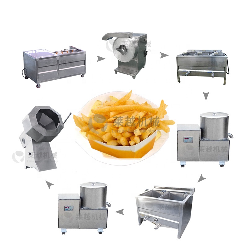 Leisure semi-automatic small potato crisp making machine production line