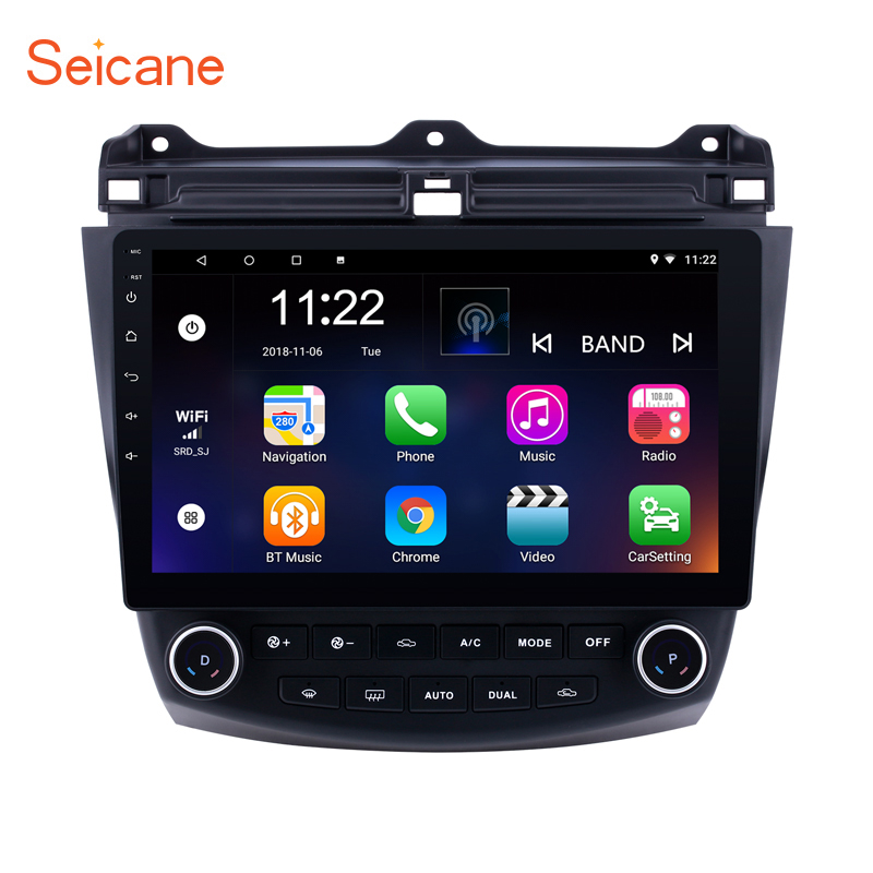 Автомагнитола с сенсорным экраном 10,1 дюйма, Android 10,0, для Honda Accord 7 2003-2007, поддержка DVR, OBD2, управление рулевым колесом, резервная камера
