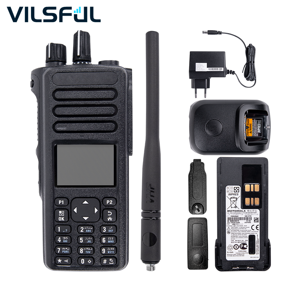 1000 Channels Long Range Walkie Talkie Moto-rola DP4800e VHF Radio 2 Way Radio