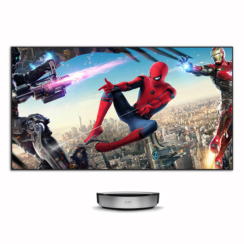 110 ''4k для домашних животных с украшением в виде кристаллов неподвижной рамы ультра Короткофокусный проектор alr экран окружающего света отклонения проекционный экран