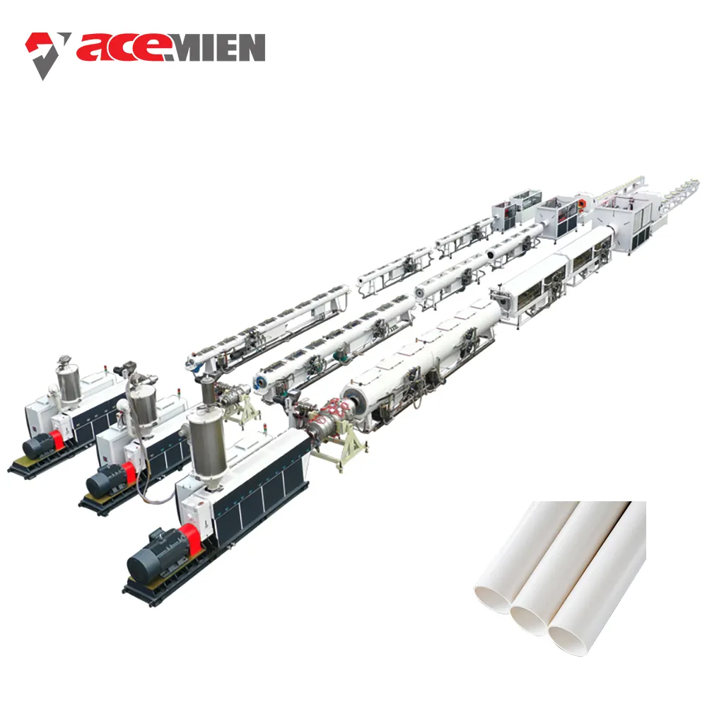 UPVC CPVC WPC PVC Tube Pipe Making Line Plastic Extrusion Machine