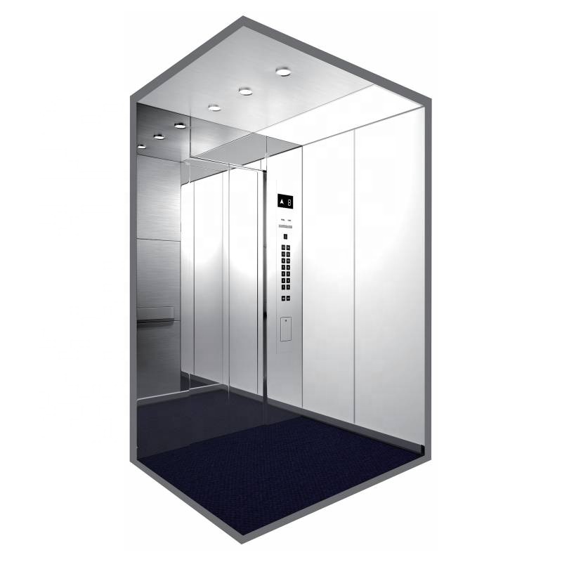 FUJI TECH лифт 2-4 этажа 400 кг, зеркальный деревянный шпон, индивидуальный домашний подъемник