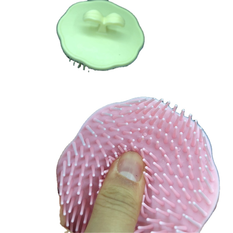 Color head massage brush Round lace shampoo comb