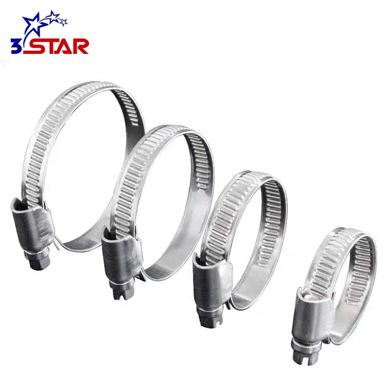 German type worm drive taiwan radiator stainless steel hose clamp