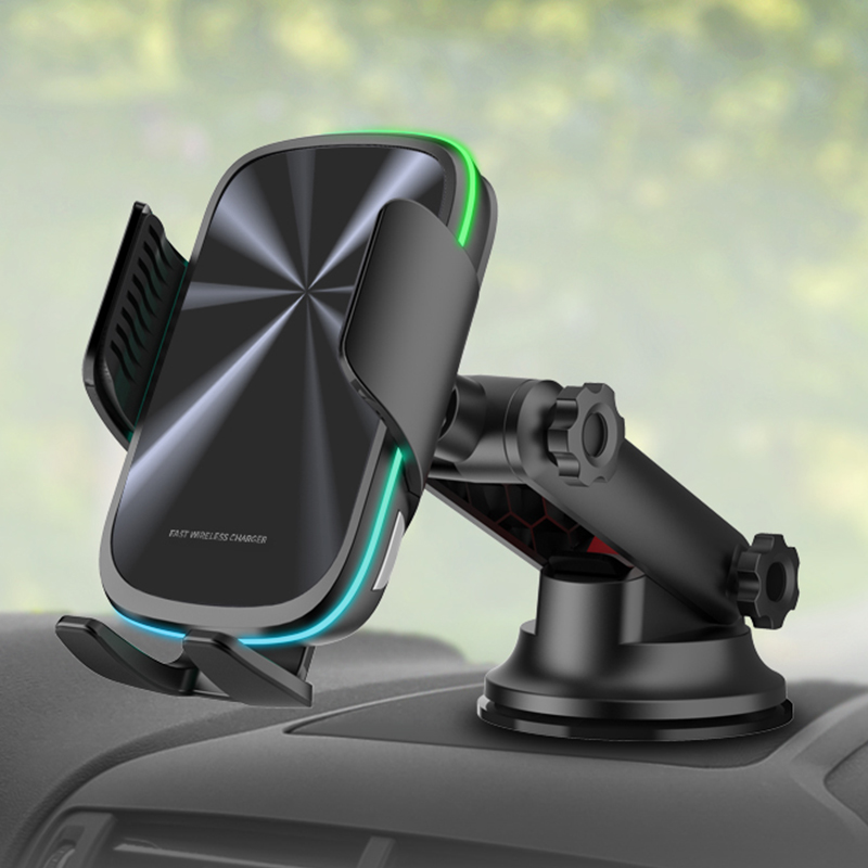 Amazon Best Selling Automatic Sensor Fast Qi 15W Car Wireless Charging Mount for IPhone 13