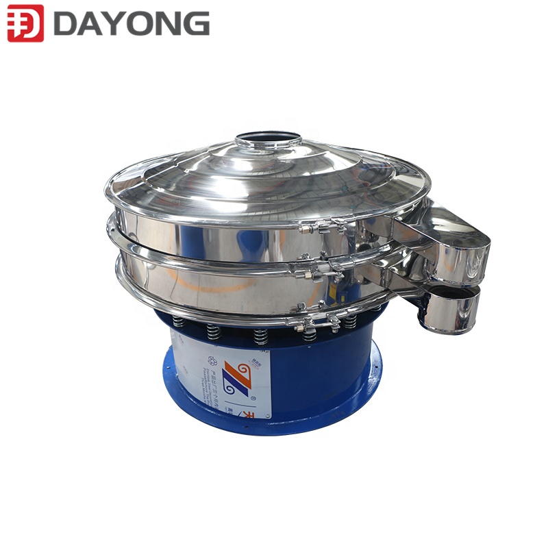 Scraper vibrating screen rotary sieve for sulfur powder