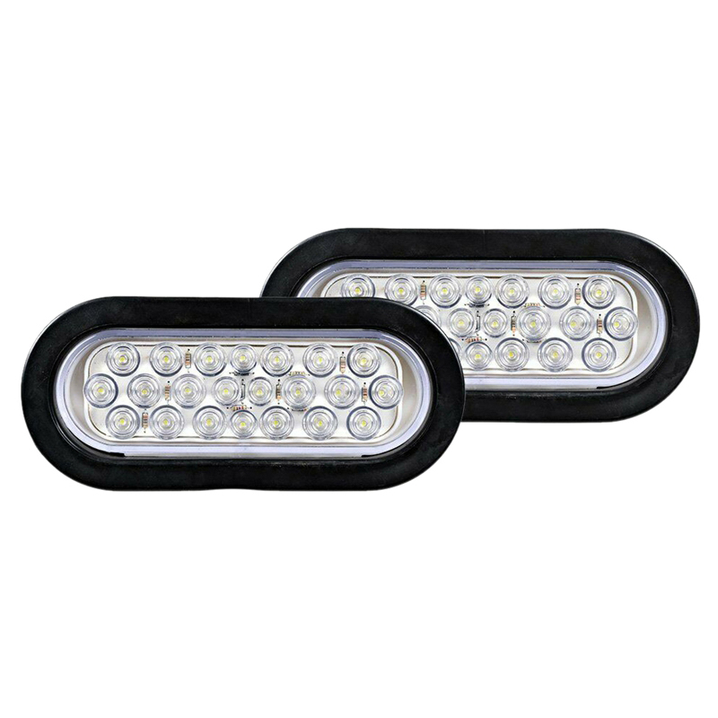 Универсальный 6 дюймов белый овальный led Фонарь Боковой габаритный фонарь для грузовика, прицеп, лодка, бортовые 12V
