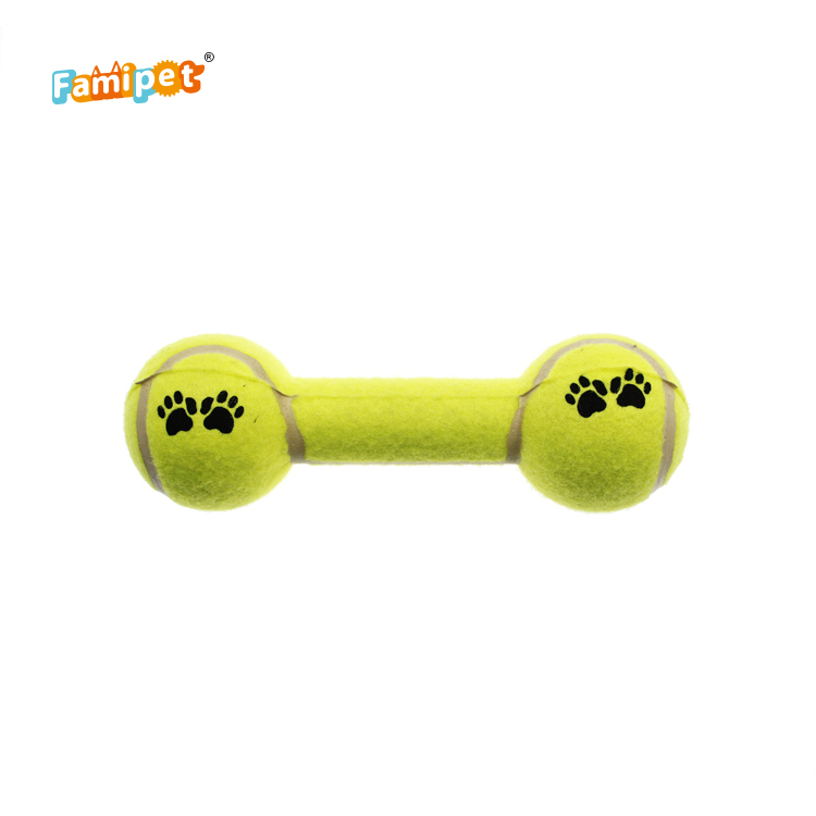 Wholesale Manufacturer Durable Plush Interactive Chew Set Pet Dog Tennis Ball Toys