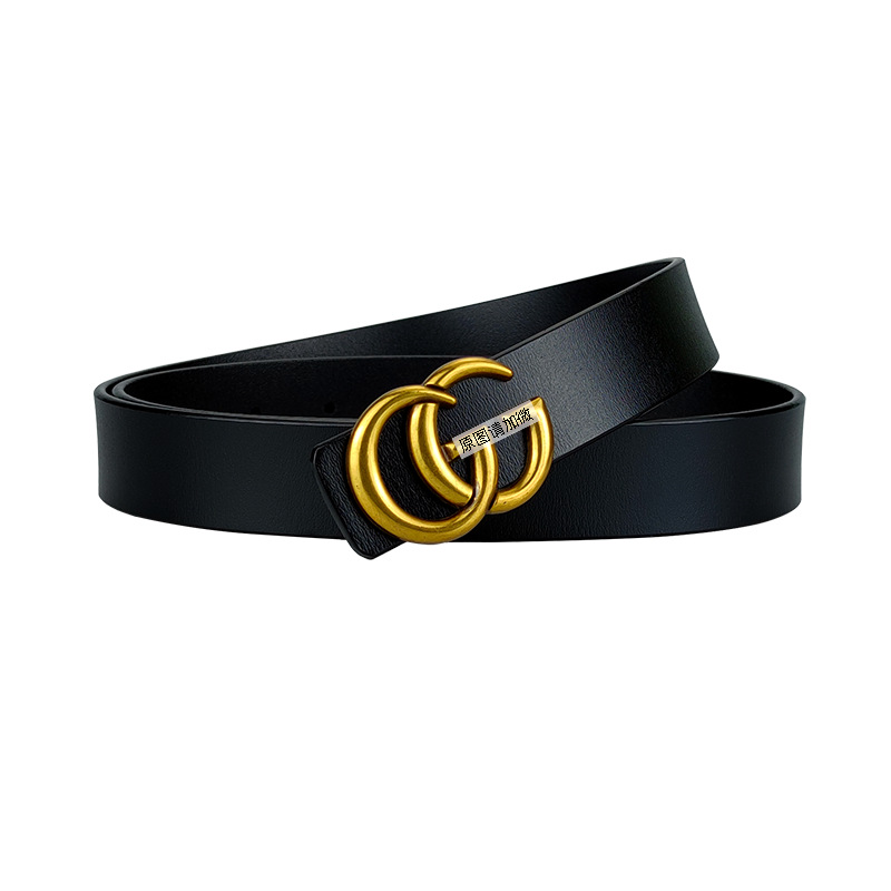 fashion female cucci belt double g belt luxury Pu Leather for woman