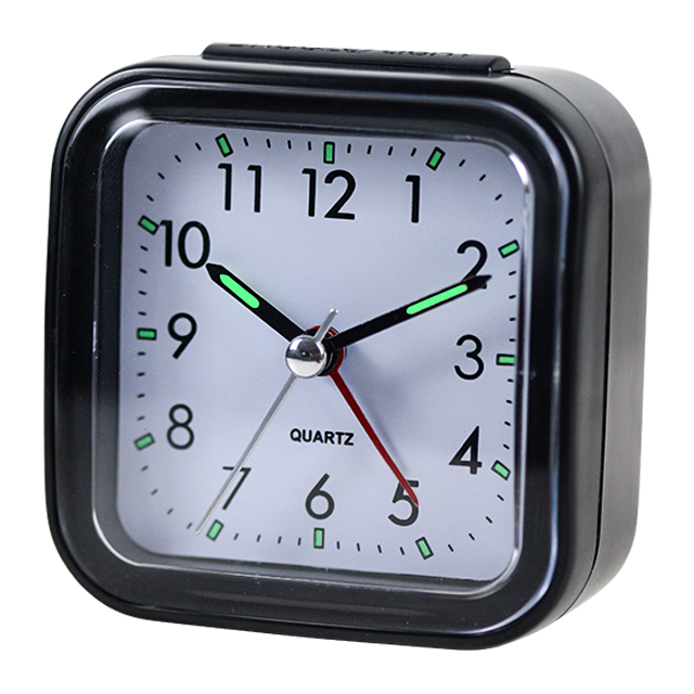 Imarch 2021 promotion quartz sweep silent mini small travel analogue table alarm clock