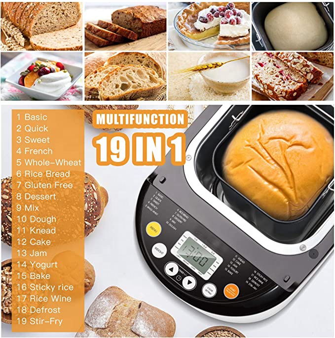 500 г/750 г/1000 г PP дома и крышки Электрический хлебопечка
