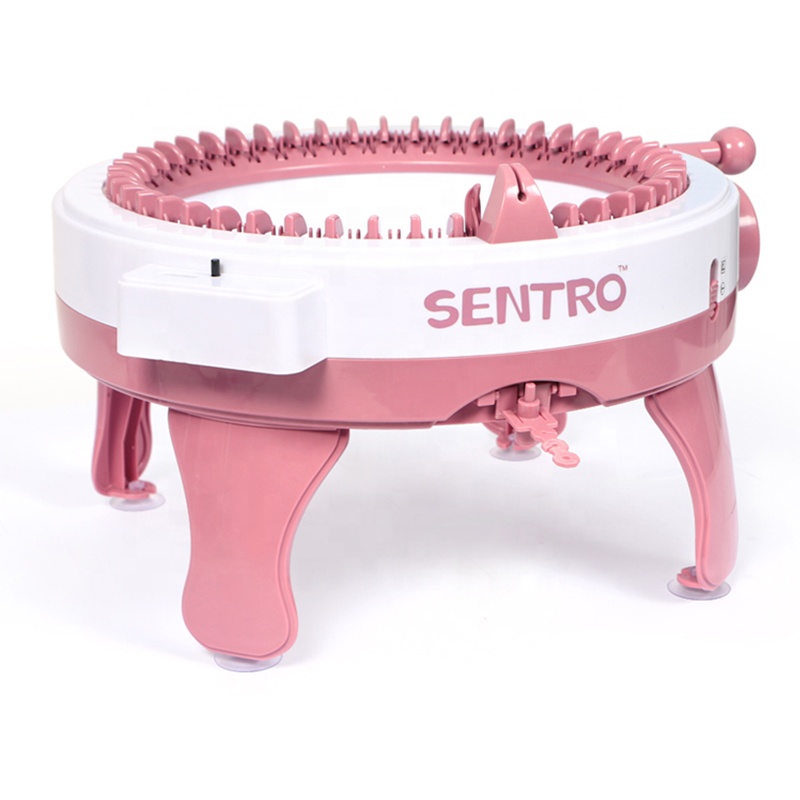 48 Needles Smart Weaving Machine Sweater/Hat/Scarf /Socks Knitting Machine Round Double Knit Loom Kit for Adults Kids Gif