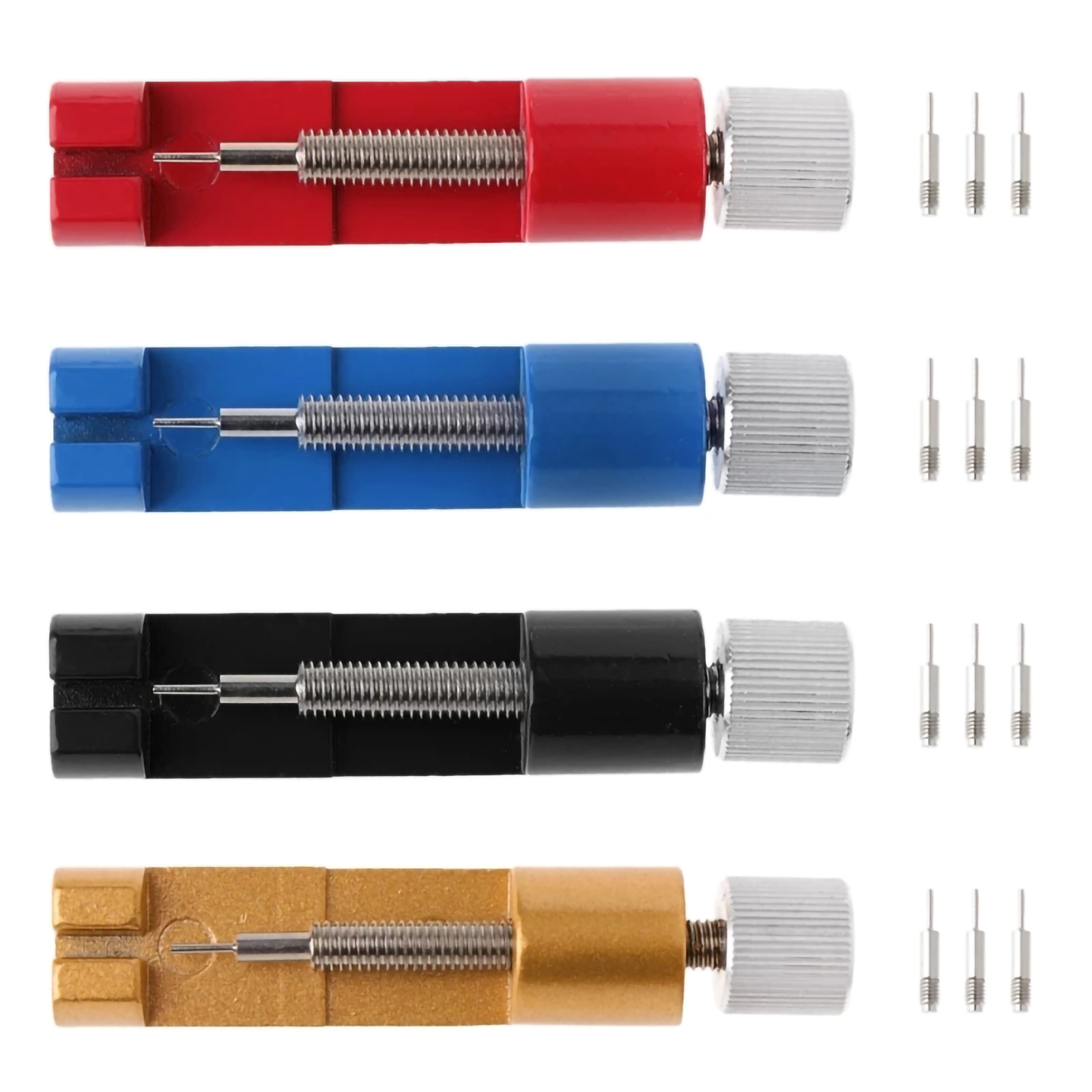 Stainless Steel Watch Repair Tool Kit Case Opener Adjuster Pins Bracelet Link Watch Strap Band Remover Kit