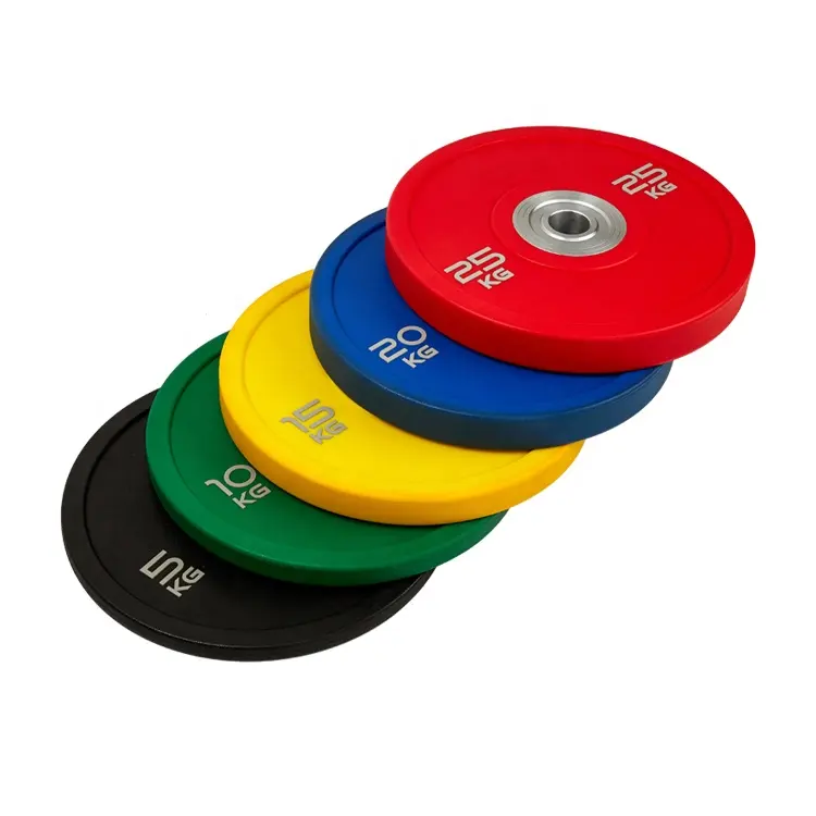 Gym Weights Plate Bumper Weightlifting Weights Olimpic Barbell Plates