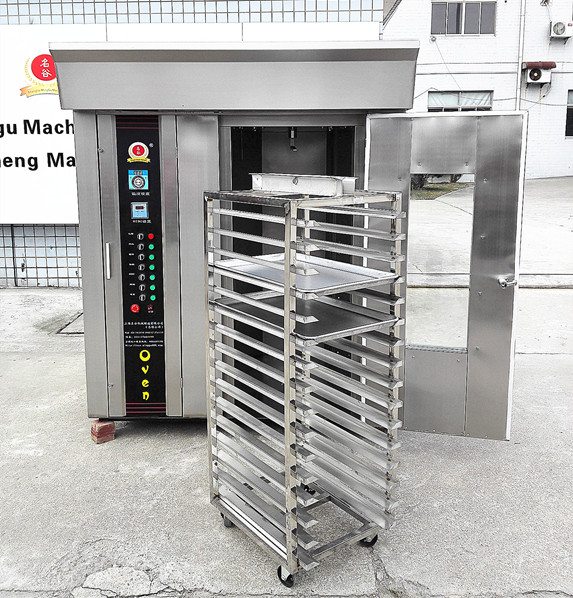 16 Trays Rotary Convection Oven GAS Bread Baking Oven