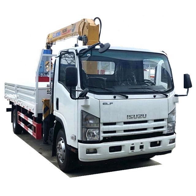 Международная марка isuzu грузовик монтируемый кран 5ton грузоподъемность строительное оборудование