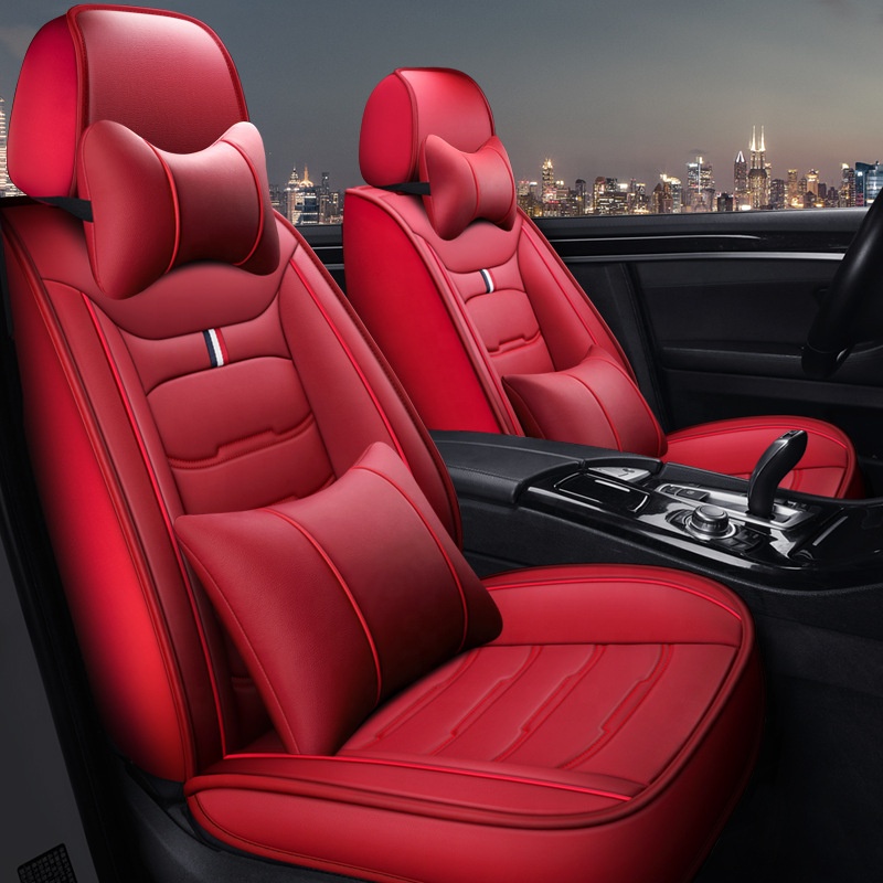 Amazon hot selling Polyester Modern Business luxury full set car accessories universal car seat cover