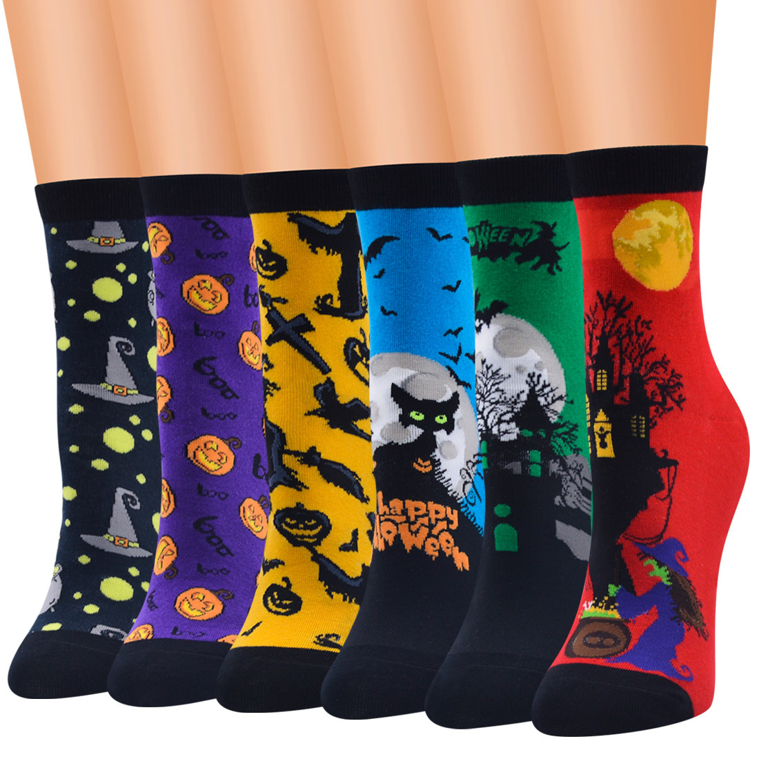 2021 new Halloween series socks women in the tube stockings cotton stockings women cartoon socks manufacturers direct wholesale