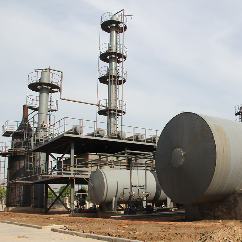 waste motor oil used engine oil recycling to diesel distillation plant