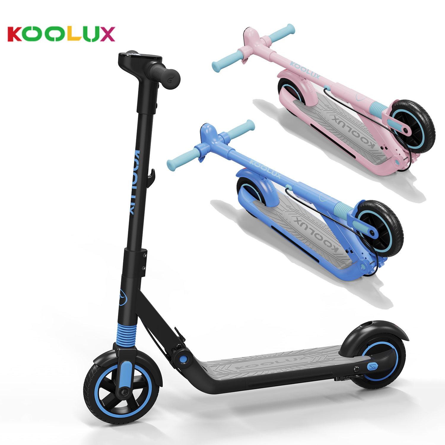 Складной электроскутер KOOLUX, 150 Вт, дальность действия 8 км, шины 6 дюймов 7 дюймов, самобалансирующийся Электрический скутер для детей в возрасте 8-12 лет
