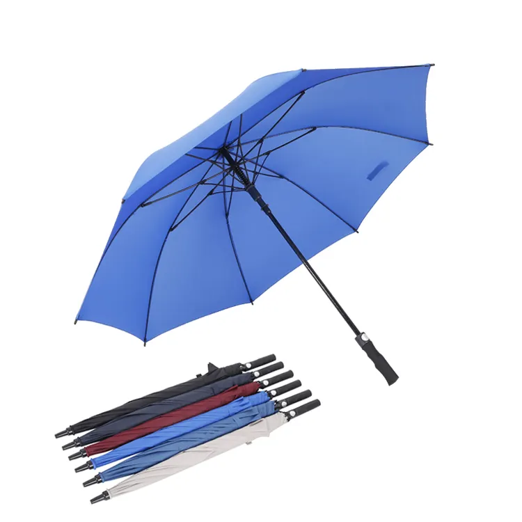 60 Inch Arc Automatic Open Personalised Golf Umbrella Extra Large Oversize Windproof Waterproof Stick Umbrellas
