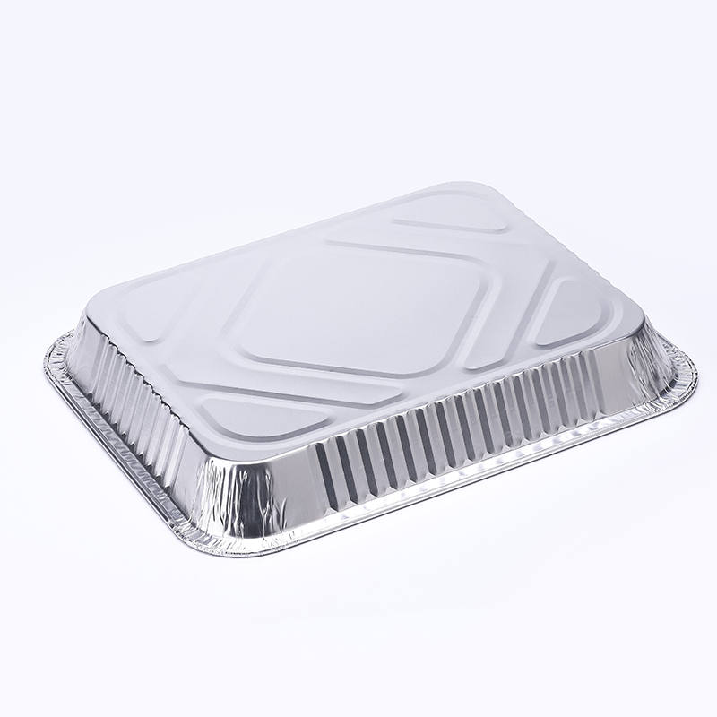 Disposable aluminium foil tray food grade aluminum foil containers baking pans with lid 3226