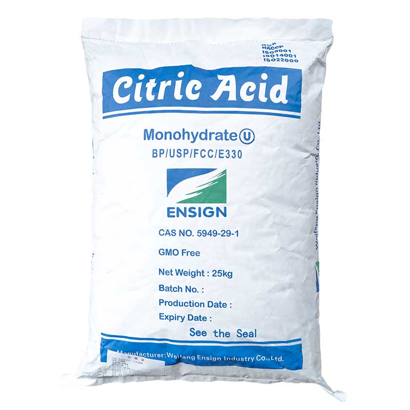 Factory wholesale 25kg bag china brand citric acid anhydrous ttca