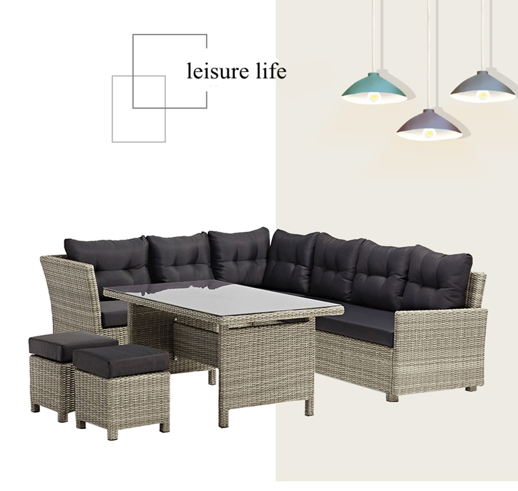 2020 Uland Modern Wicker Garden Sets Outdoor Furniture,Outdoor Rattan Sofa Set Furniture For Garden