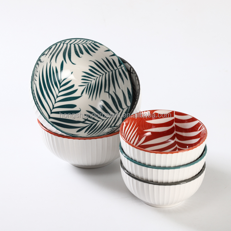 Kitchen Porcelain Bowls Set dessert ceramic bowls