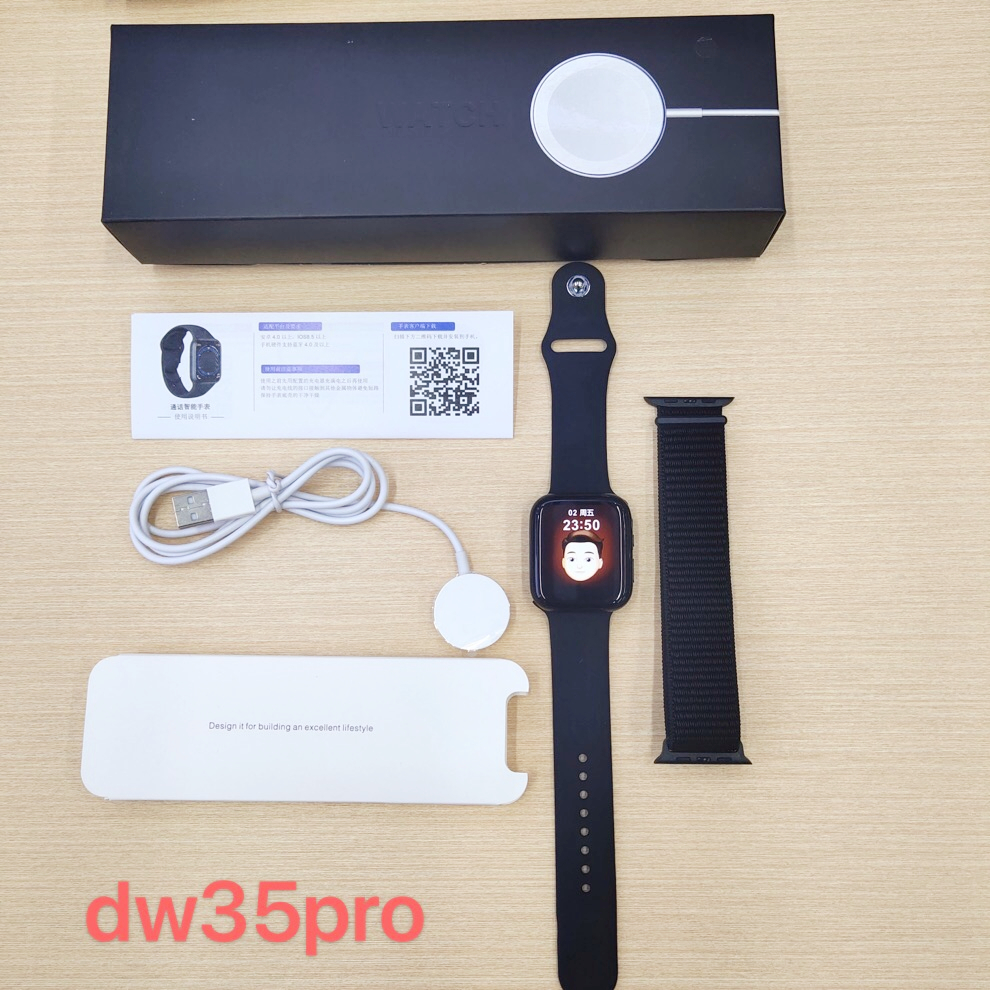 Новые продукты, Смарт-часы DW35pro, телефонные звонки, Беспроводная зарядка, фитнес-браслет с кодировщиком, браслет, 2 ремешка, Смарт-часы DW35 pro