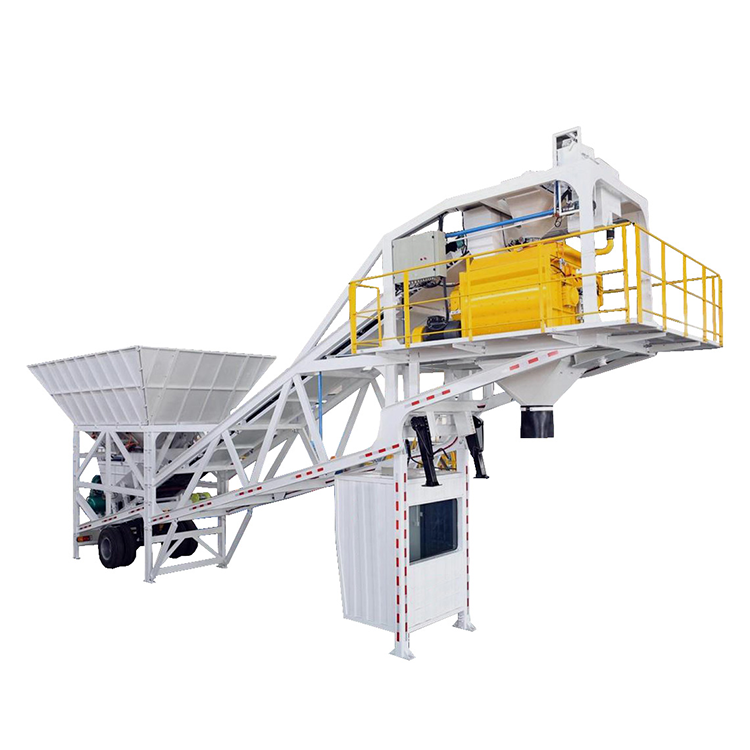 Mobile concrete Batching Plant With Pump Mobile concrete Batching Plant Trailer Ready Mix