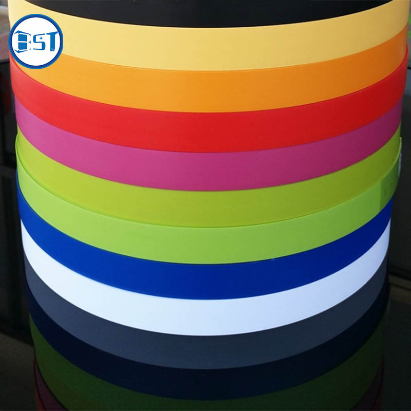 furniture accessory edge banding PVC edge banding and colorful PVC edge banding tape