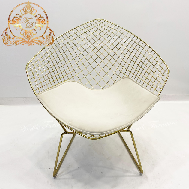 Nodic oval shape mesh outdoor living room restaurant fabric metal chair