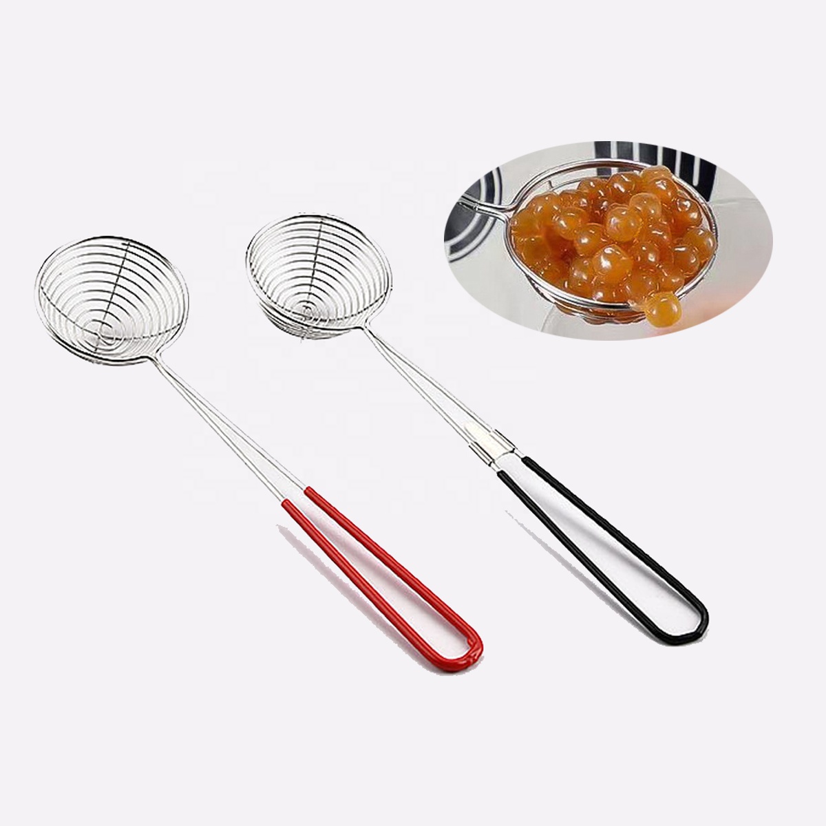 Tapioca Cuillere пузырьковая чайная ложка кухонные инструменты посуда из нержавеющей стали сетчатый фильтр Boba совок