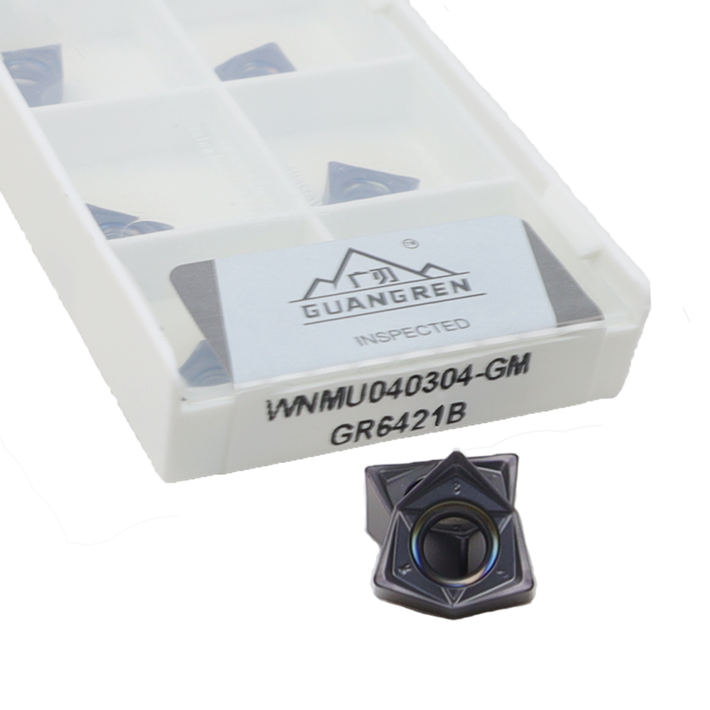 GUANGREN WNMU040304 WNMU060408-GM General-purpose Material Processing Hexagonal Milling Inserts Carbide Turning Tool