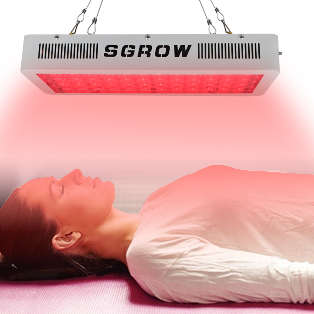 SGROW новый дизайн, полный рост, 500 Вт, уход за кожей, терапия с красным светом нм, нм, двойные переключатели, медицинская панель с красным светом