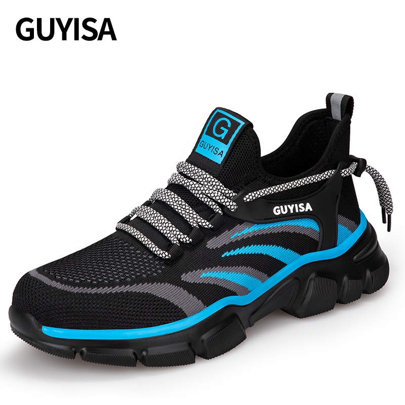 Новые осенние защитные ботинки GUYISA, модные легкие мужские уличные защитные ботинки со стальным носком