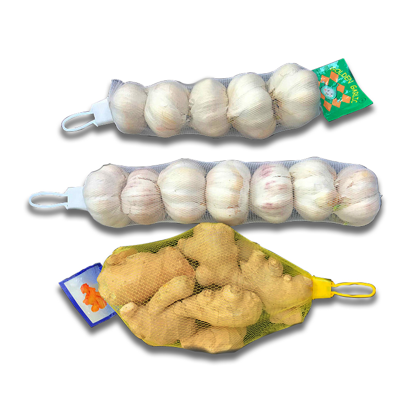 Многоразовые продуктовые сетчатые сумки OEM, прочные нейлоновые сумки для покупок, сетчатые сумки-тоуты с ручкой для хранения фруктов и овощей
