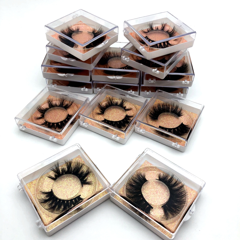 3D Soft Mink Hair False Eyelashes Handmade Wispy Fluffy Long Lashes Natural Eye Makeup Tools Faux Eye Lashes